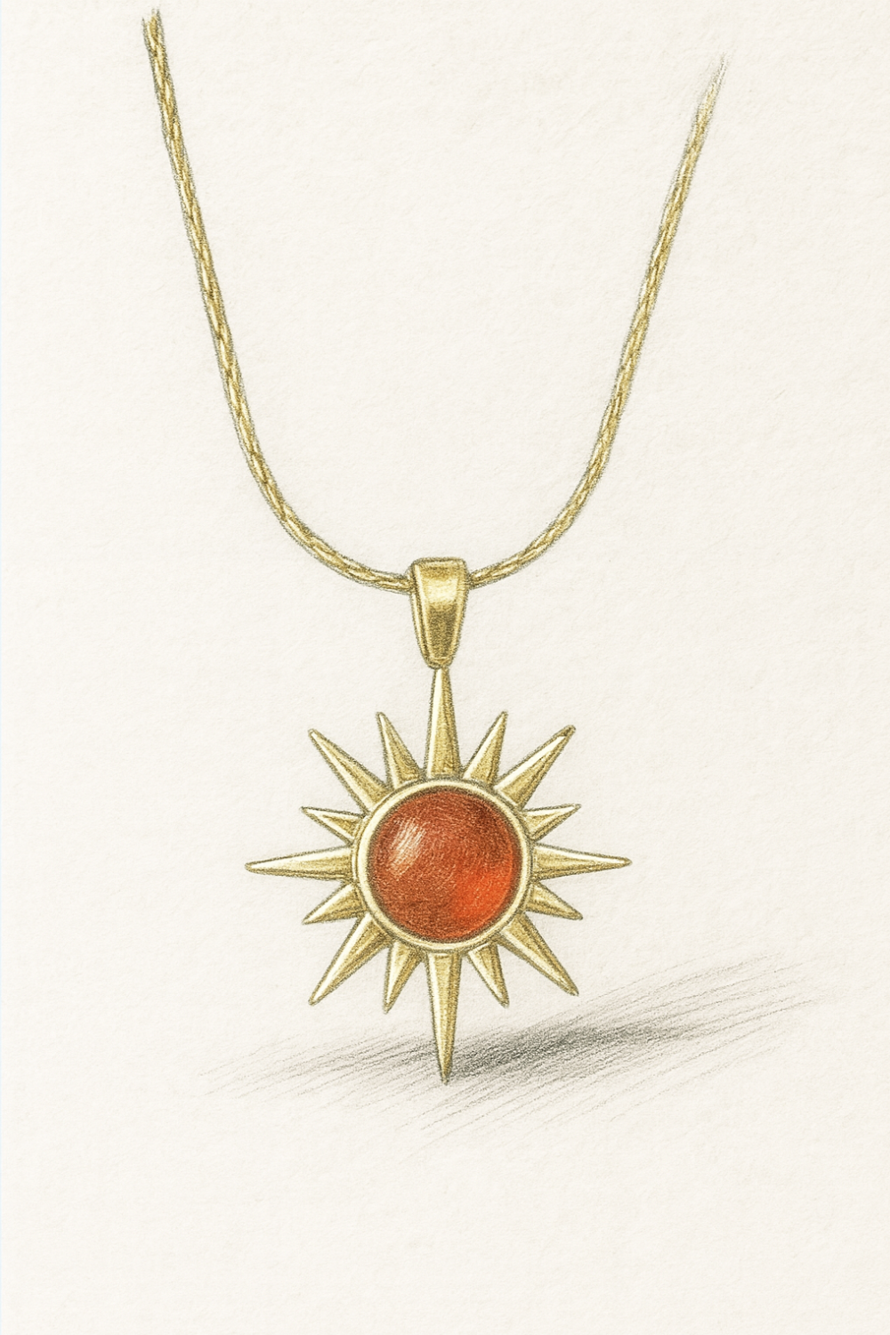 Saffron Necklace